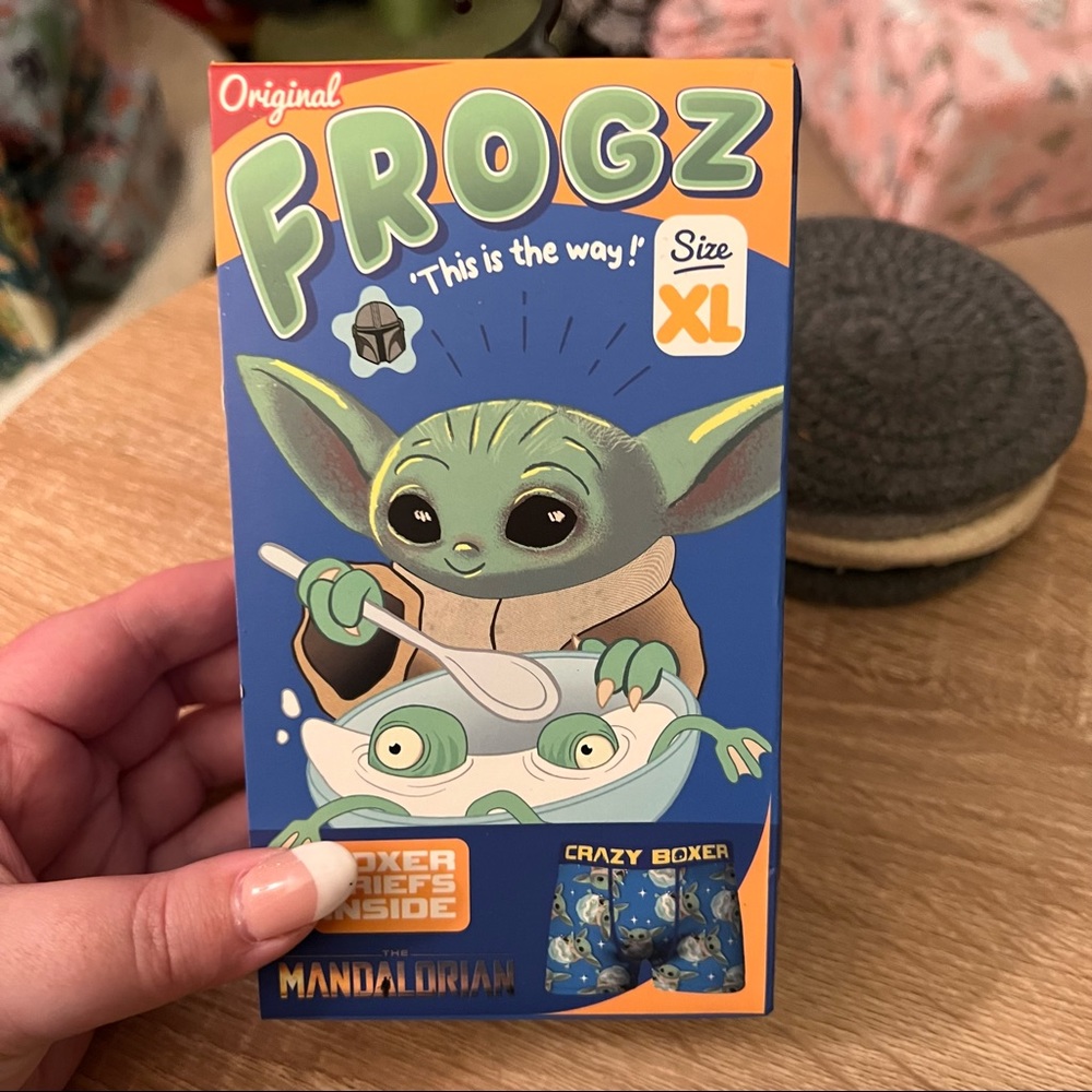 Grogu Frogs Cereal Boxers